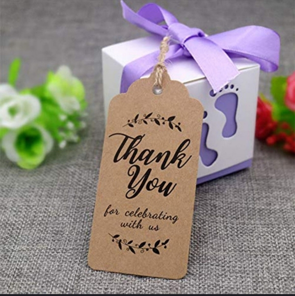 150 Thank you for celebrating with us tags WHITE - Picture 4 of 4